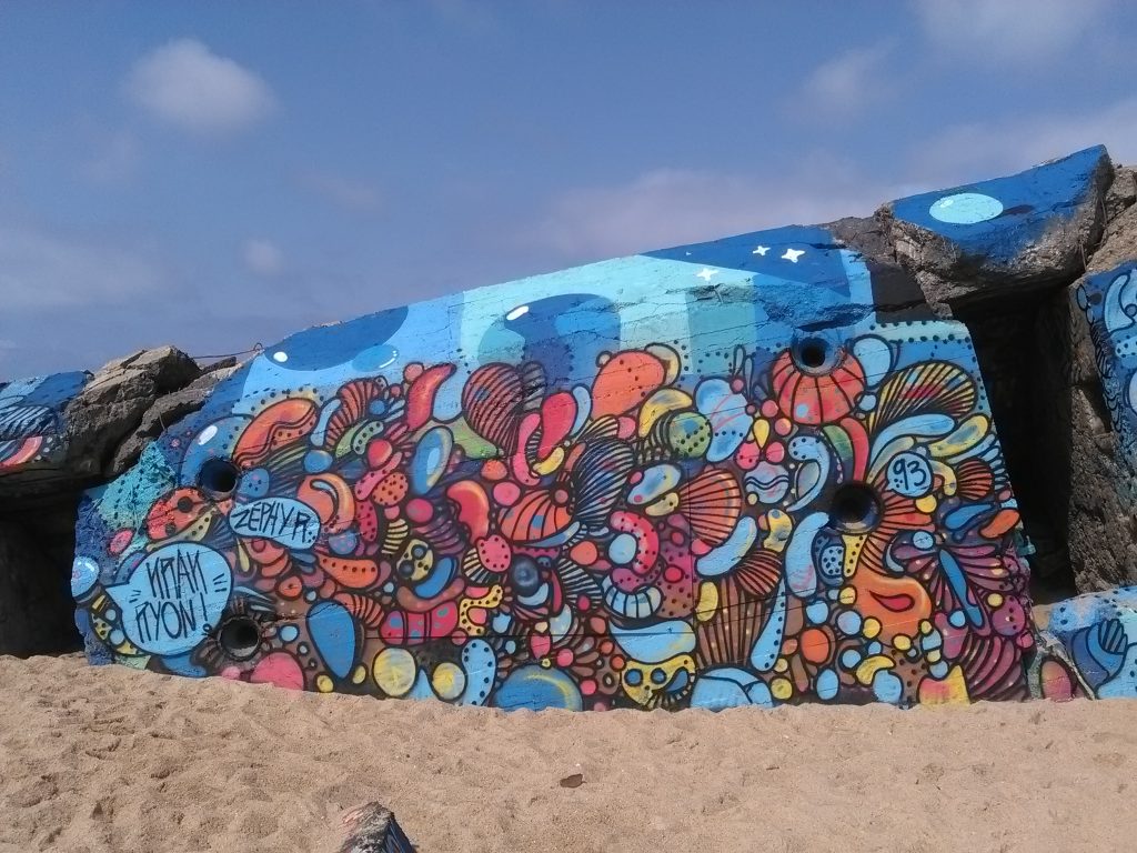 graffiti blockhaus bunker blocos capbreton