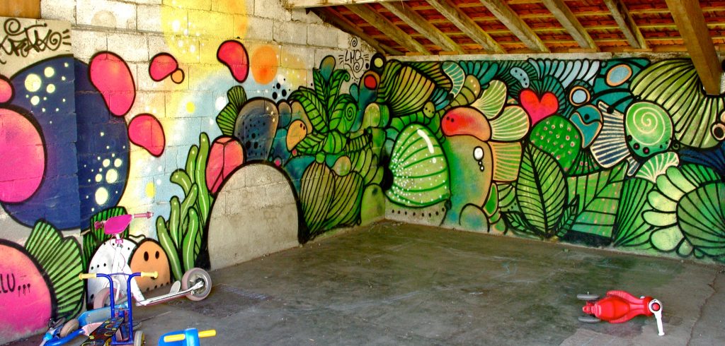 Graffiti ecole Haute-Pyrénees Arnaud Krak